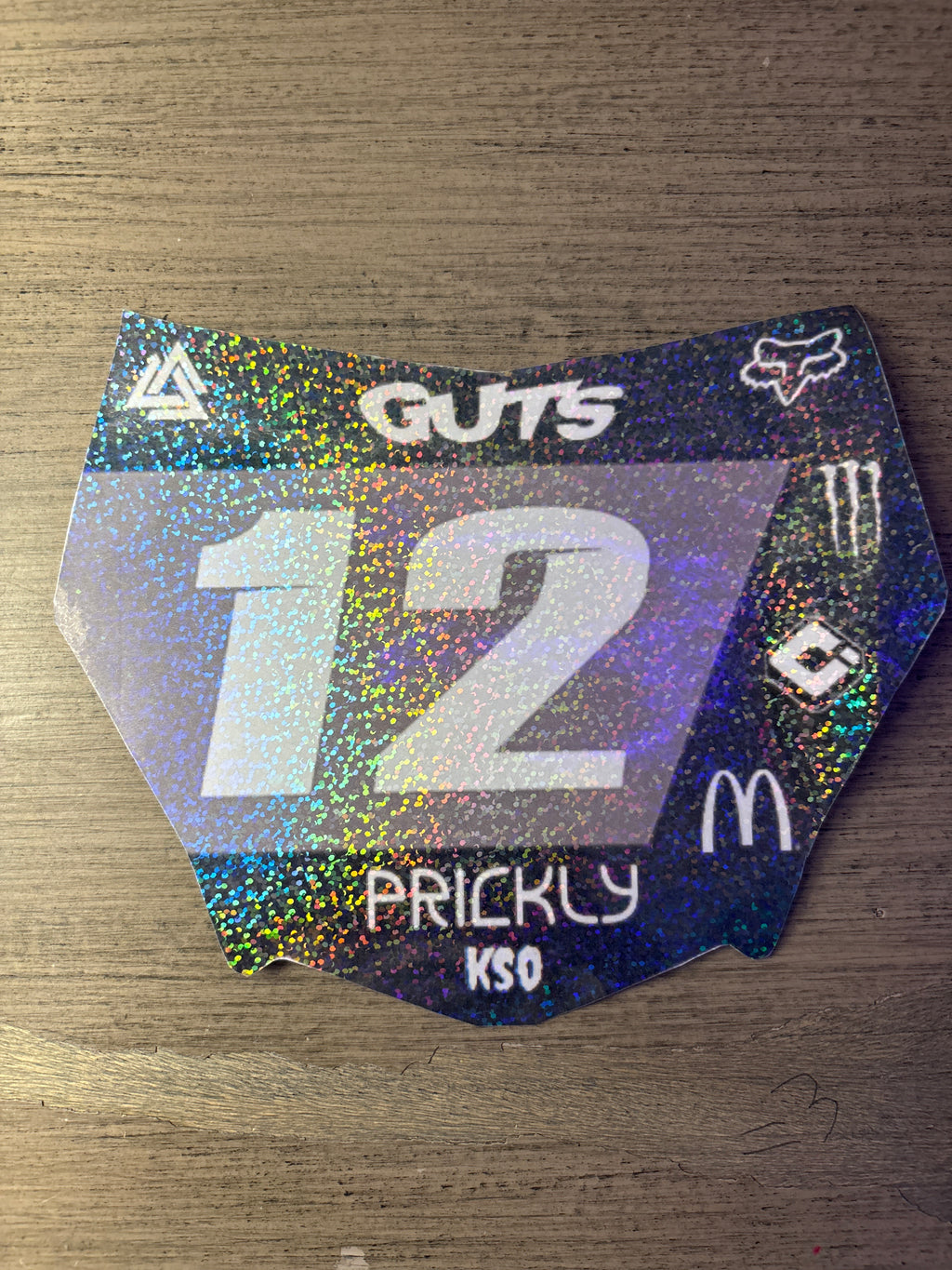 motocutz front plate decal