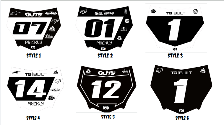 motocutz front plate decal